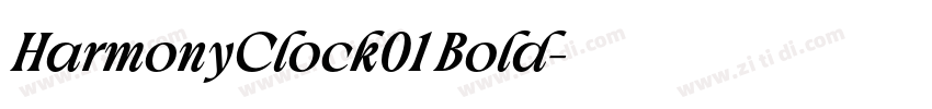 HarmonyClock01 Bold字体转换